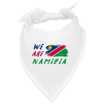 Wir sind Namibia - Bandana - Weiß - Vorne