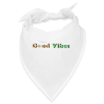 Good Vibes - Bandana - Weiß - Vorne