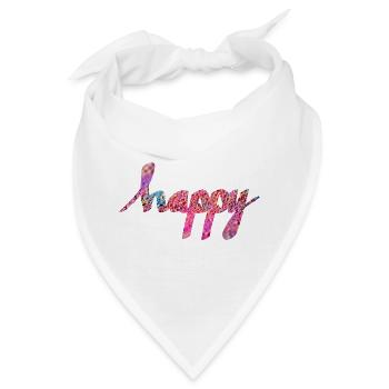 GLÜCKLICH - Bandana - Weiß - Vorne