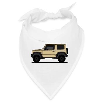 Jimny Beige - Bandana - Weiß - Vorne