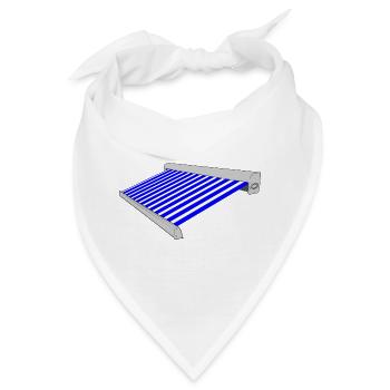 Sonnenschutz blau weiß - Bandana - Weiß - Vorne