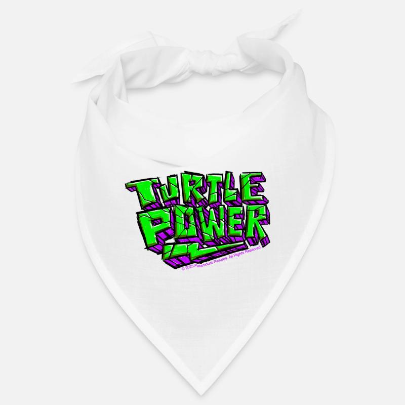 TMNT Mutant Mayhem Turtle Power With Flash - Bandana - white