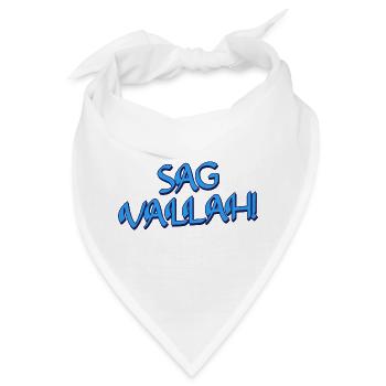 Sag Vallah - Bandana - Weiß - Vorne