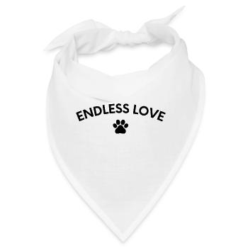Endless love dog dogs love dogs - Bandana - Weiß - Vorne