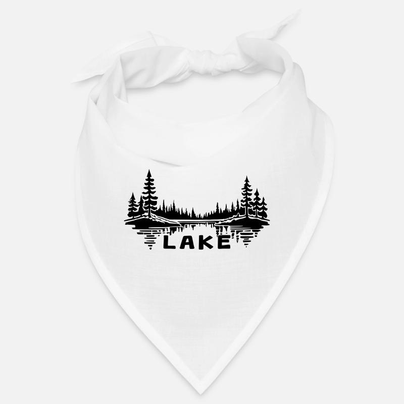 Lake Reflection [Black] Bandana