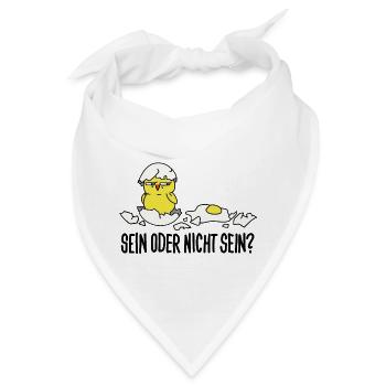 sein oder nicht sein - Bandana - Weiß - Vorne