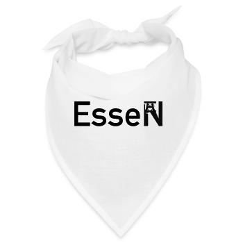 Essen Ortsschild Skyline mit Z. Zollverein - Bandana - Weiß - Vorne