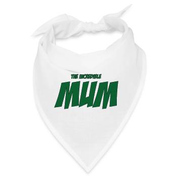 Die unglaubliche Mutter / Muttertag - Bandana - Weiß - Vorne