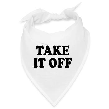 Take it off - Bandana - Weiß - Vorne