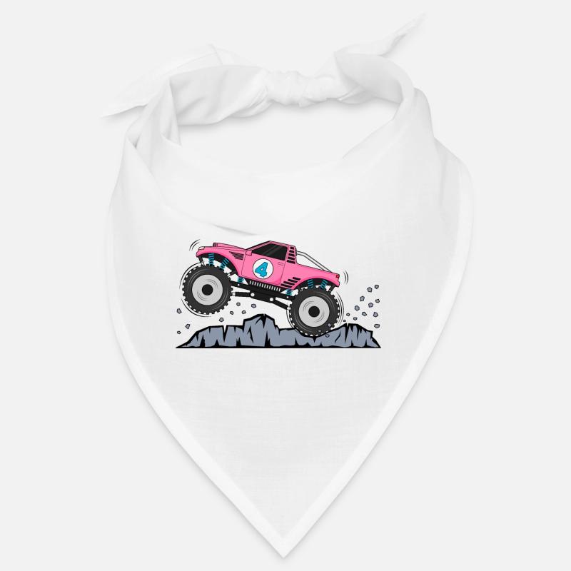 Monstertruck Geburtstag 4 Pink Bandana