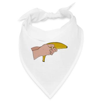 Tödliche Banane - Bandana - Weiß - Vorne