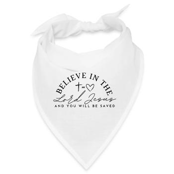 Believe in Jesus - Bandana - Weiß - Vorne