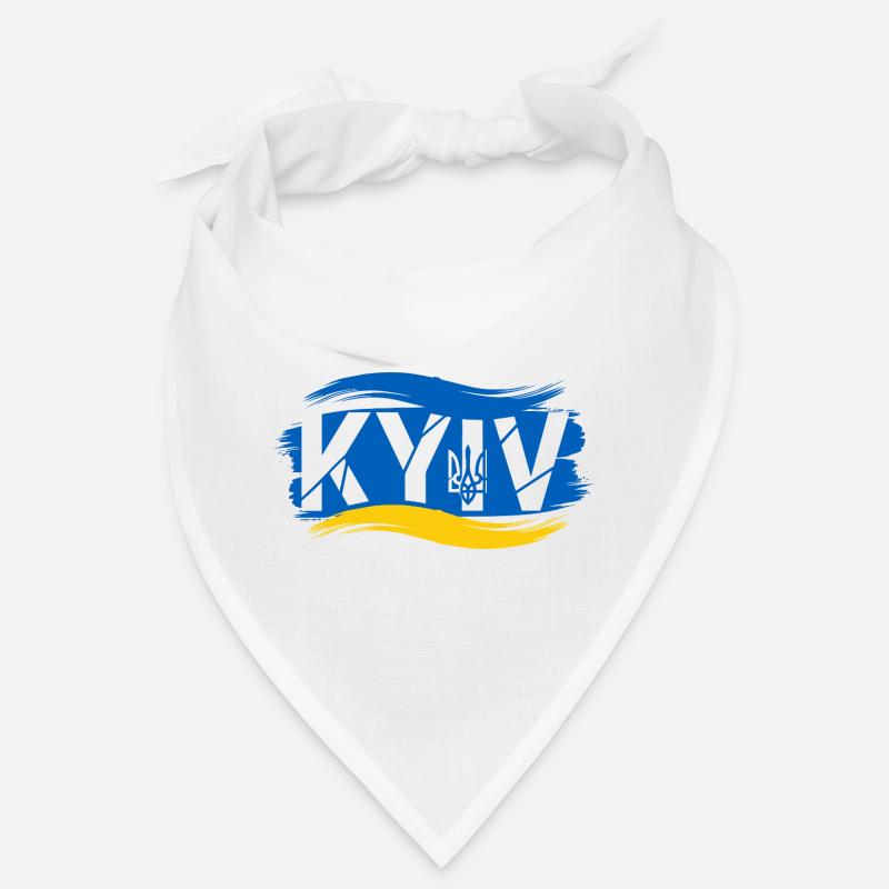 Trident ukrainien et drapeau abstrait Bandana