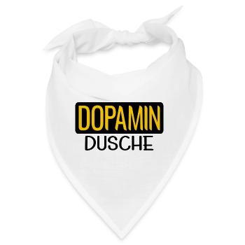 DOPAMIN DUSCHE GEHIRN - Bandana - Weiß - Vorne