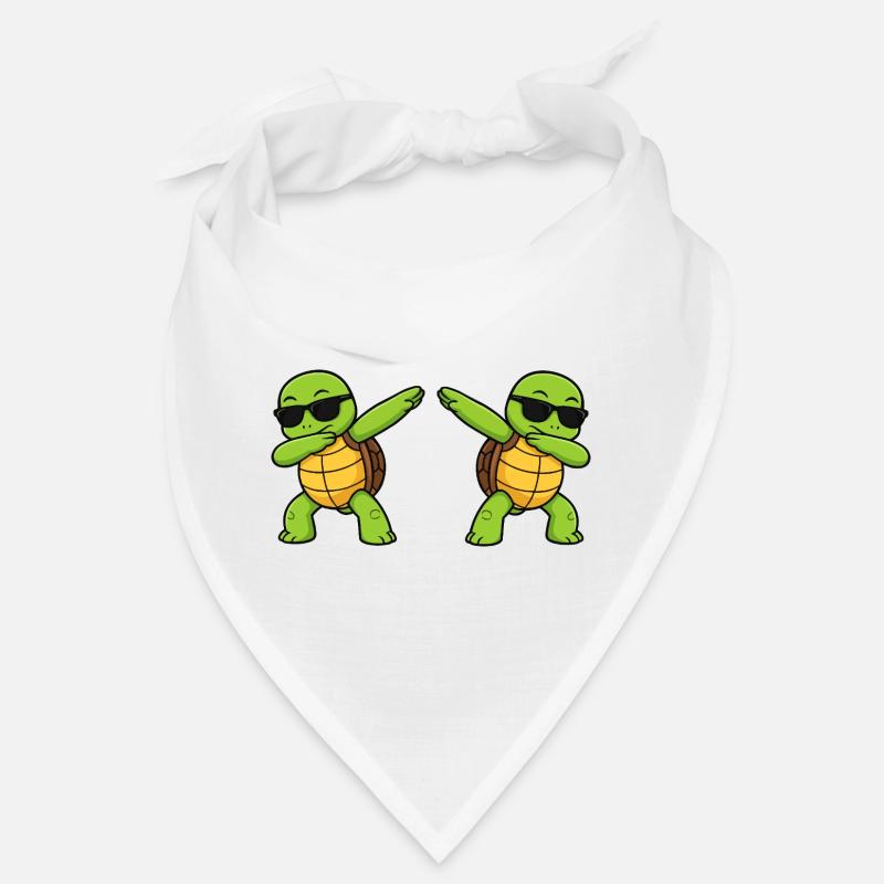 Dab turtle duo with sunglasses Bandana