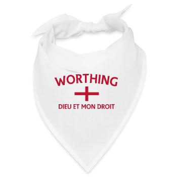 Worthing krona dieu et mon droit - Bandana - Weiß - Vorne
