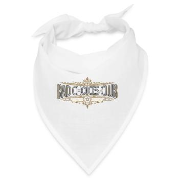 Bad Choices Club Vintage-Logo - Bandana - Weiß - Vorne
