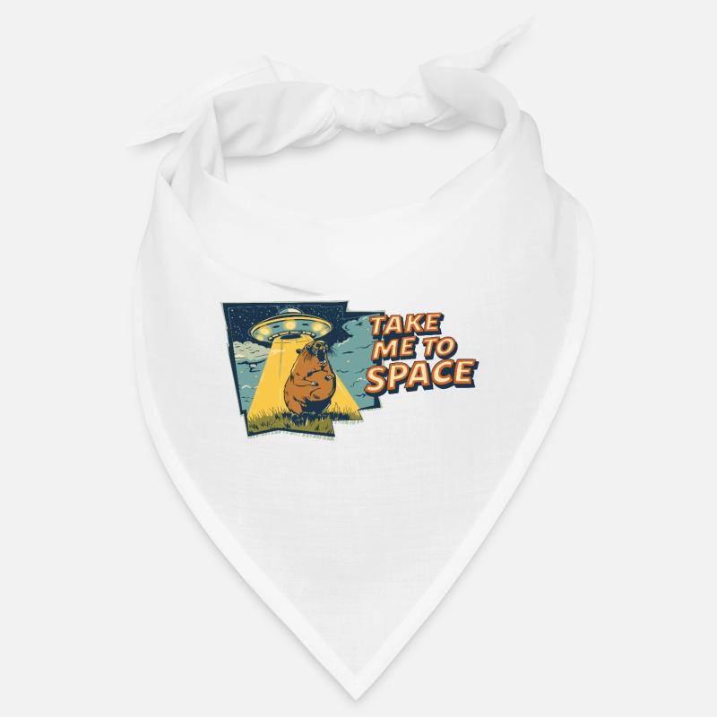 Emmenez-moi dans l’espace Capybara OVNI Pop Art Bandana