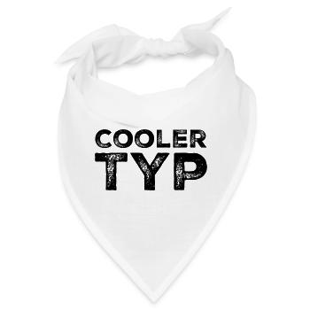 Cooler Typ Lustiger Spruch - Bandana - Weiß - Vorne