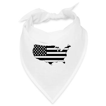 Karte der Vereinigten Staaten - Bandana - Weiß - Vorne