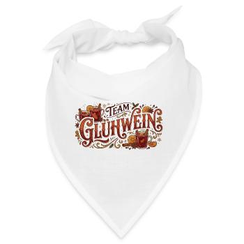 Team Glühwein Weihnachtsmarkt Weihnachten Spruch - Bandana - Weiß - Vorne