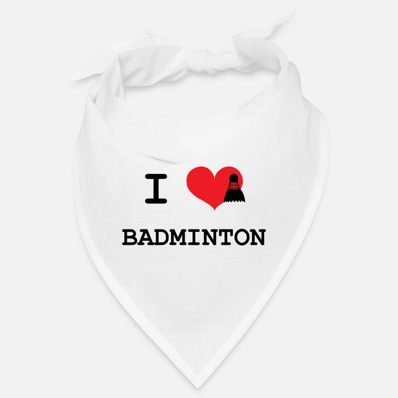 j'aime le badminton Bandana