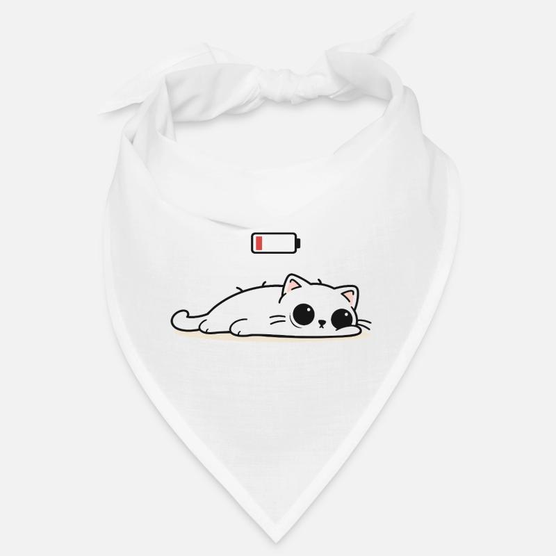 Cat Social Battery Low – No Power Mode Bandana