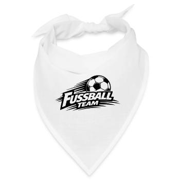 Fussball Team Symbol - Bandana - Weiß - Vorne
