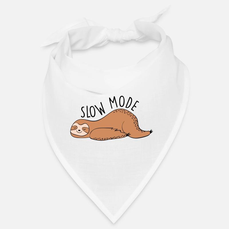 Lazy Slow Mode - Bandana - white