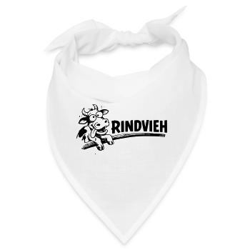 Rindvieh - Bandana - Weiß - Vorne