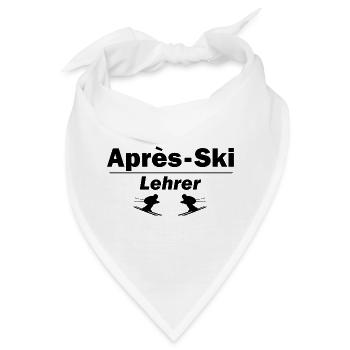 Après-Ski Lehrer - Bandana - Weiß - Vorne