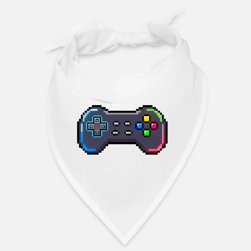 Retro Gamepad Neon Pixel Style Bandana
