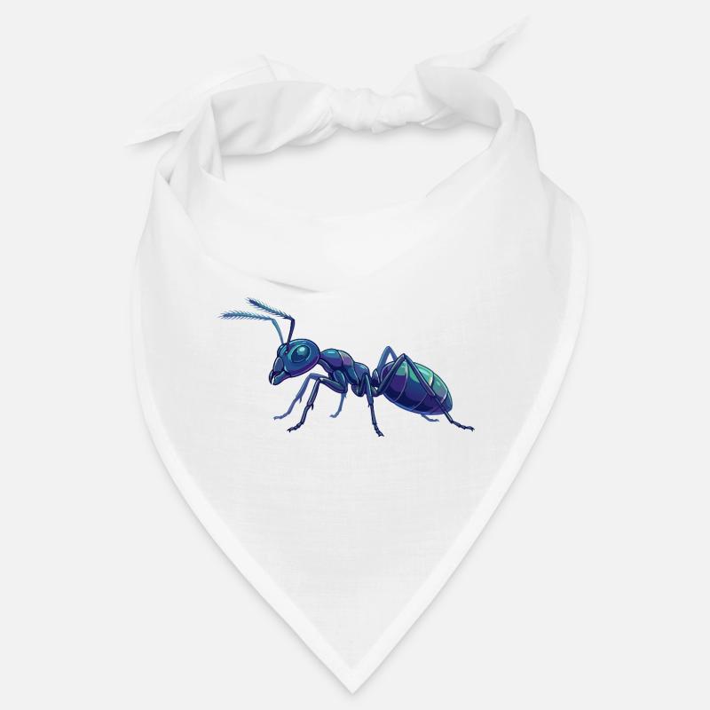 Blue Ant Details Macro Vector Graphic Ants Bandana