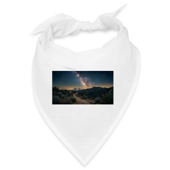 Milchstraße, Runyon Canyon, LA - Bandana - Weiß - Vorne