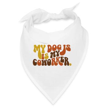 Mein Hund ist mein Partner: Homeoffice-Einrichtung - Bandana - Weiß - Vorne