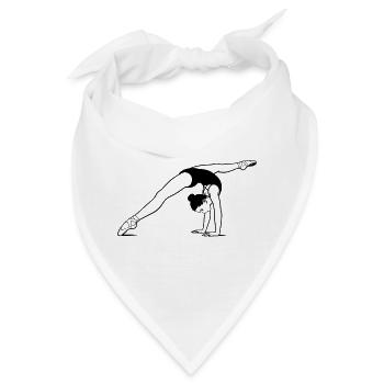 Gymnastik - Bandana - Weiß - Vorne