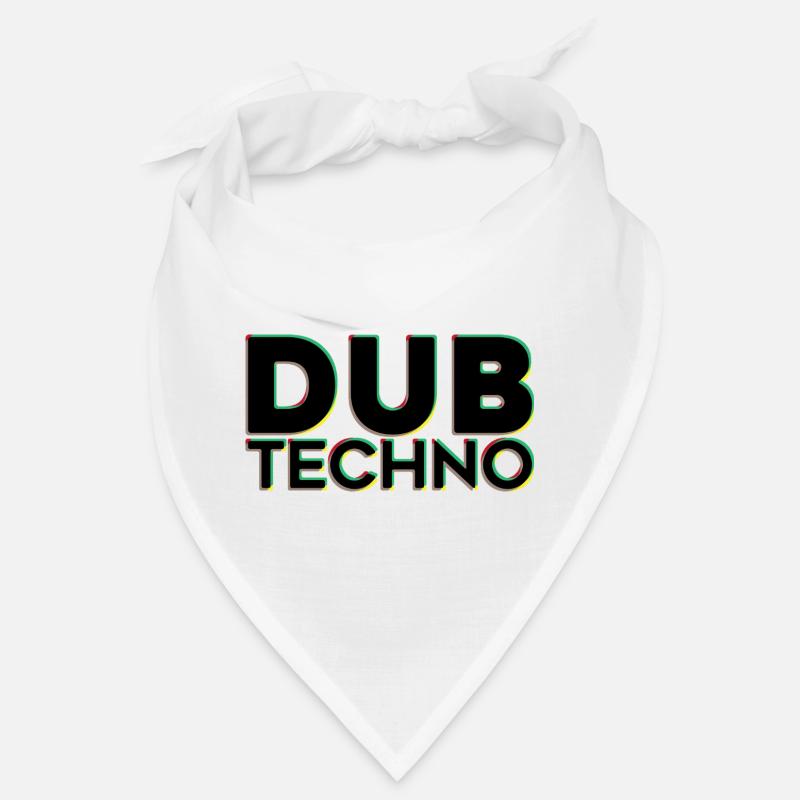 Dub Techno Neon Outline Bandana