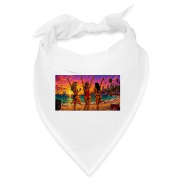 Ocean Mood - Bandana - Weiß - Vorne