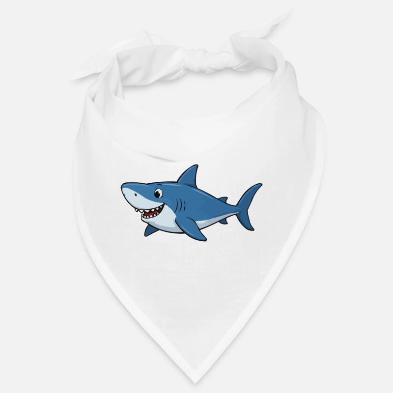 Aventure du requin de dessin animé bleu Bandana
