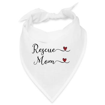 Tierschutz Mama - Bandana - Weiß - Vorne