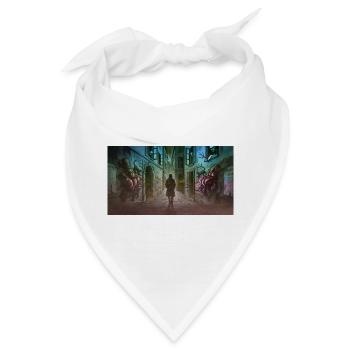 Dunkle Gasse mit Kreaturen - Bandana - Weiß - Vorne