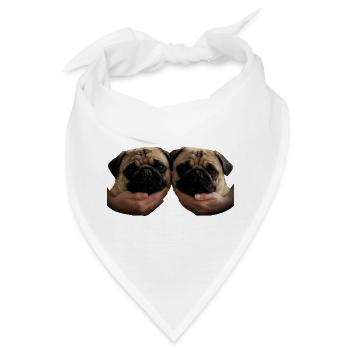 Hold my Mops - Bandana - Weiß - Vorne