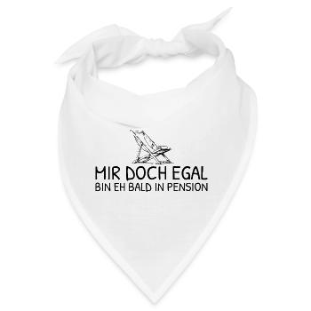 Pensionierung Liegestuhl Eh bald in Pension - Bandana - Weiß - Vorne