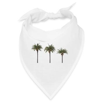 Palm Trees – Tropisches Sommer‑Design - Bandana - Weiß - Vorne