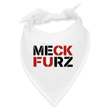 Meck Furz | Merz - nicht mein Kanzler - Bandana - Weiß - Vorne