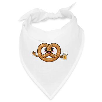 Brezn-Alarm – Brezel Wiesen Bierfest - Bandana - Weiß - Vorne