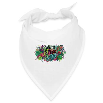 Wild and free spirit - Bandana - Weiß - Vorne