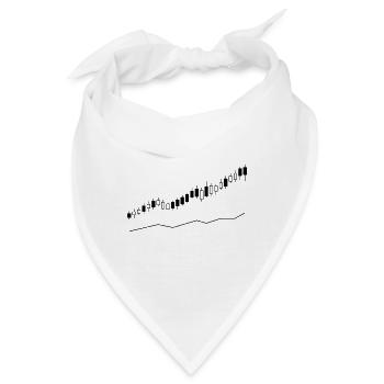 Bullenmarkt-Candlestick-Graph - Bandana - Weiß - Vorne