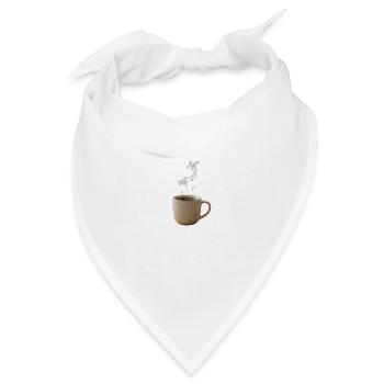 Cozy Morning Coffee Realistische Fotografie - Bandana - Weiß - Vorne