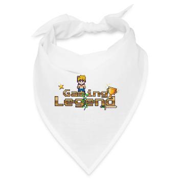 Gaming Legend Pixelheld - Bandana - Weiß - Vorne